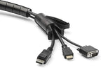 StarTech.com 2.5m (8.2ft) Cable Management Sleeve - 1.8" Diameter - Expandable Coiled Cord Organizer w/Cable Loading Tool (CMSCOILED4)