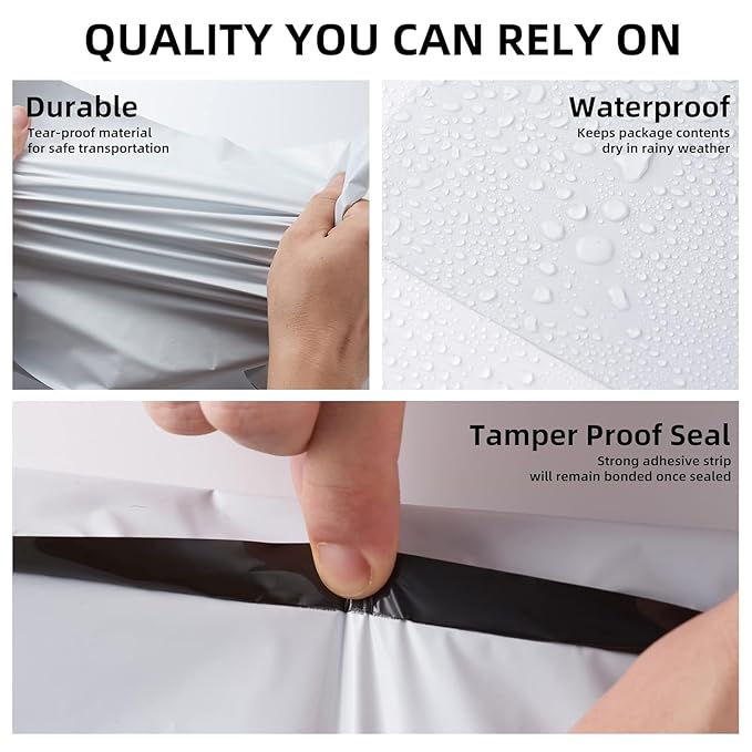 KKBESTPACK Poly Mailers Shipping Envelope Self Sealing Bags (12x15.5 500pcs)