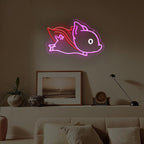 Superhero Cape Fly Pig Neon Sign Neon Pig Light Up Sign For Wall Decor Home Decor Neon Light USB Powered LED Light Up Signs Room Decor