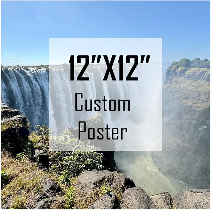 ZXDZSM Personalized Custom Canvas Poster(Unframe,12"X12"): Upload Your Image/Photo - Custom Personalized Photo to Poster Printing, Wall Art Prints ﻿