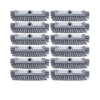 SPARTA Multi-Level Tile Scrub Brush 12" Wide Brush Head, Heavy-Duty Tile Cleaning Brush with End Bristles for Commercial Tiles, Tubs and Floor, Plastic, 12 Inches, Gray, (Pack of 12)
