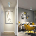 15W LED Dimmable and Zoomable Ceiling Spotlight with Anti-Glare Honeycomb Mesh | Adjustable Spot Light for Living Room, Gallery | 10°-55° Zoom，10%-100% Dim，3000K, CRI 98, Flicker-Free, White