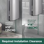 29fl.oz/850ml Commercial Automatic Liquid Soap Dispenser Wall-Mounted Large Capacity Model AD1209 Silver
