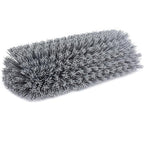 SPARTA Multi-Level Tile Scrub Brush 12" Wide Brush Head, Heavy-Duty Tile Cleaning Brush with End Bristles for Commercial Tiles, Tubs and Floor, Plastic, 12 Inches, Gray, (Pack of 12)