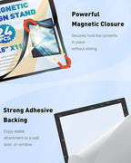Uniclife 24 Pack Magnetic Sign Holder 8.5" x 11" Self-Adhesive Magnetic Picture Frame Wall Mounted Display Frame for Home Office Store Poster Document Holder for Wall Door Glass Window Refrigerator