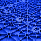 FlooringInc's Nitro 12"x12" Snap-Together Garage Flooring Tiles, Non-Slip Interlocking Plastic Floor Mat, Coin Pattern, Shelby Blue, 12 Tiles, 12 Sq/Ft