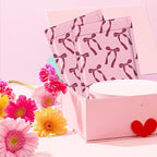 Fuxury Bubble Mailers 4x8 100 Pack, Pink Bows Cute Design Bubble Envelopes Usable Size 4x7",Strong Adhesion Pattern Padded Shipping Envelopes Thick Mailer for Mailing Jewelry, Makeup,Small items