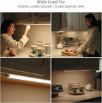 LED Under Cabinet Lighting Hardwired or Plug in, 18 Inch 9W, Dimmable 5 Color 2700K/3000K/3500K/4000K/5000K, Linkable Eyes Care Design Counter Lights for Kitchen, Sink, ETL Listed, White