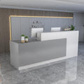 Reception Counter Desk, Front Counter Desk with Lockable Drawers, Modern Retail Counter,Home Office Desk Wooden Computer Desk Reception Table,for Checkout Office/Beauty Salon/Lobby