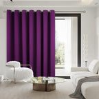BGment Purple Sliding Door Curtain 84 Inches Long, Wide Room Divider Privacy Curtain for Bedroom, Thermal Curtain for Glass Door Room Darkening Noise Reducing, 1 Panel, Each 100 Inch Wide
