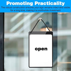6 Pcs Business Retail Hanging Sign Holder 8.3 x 5.8 Inch Plastic Advertising Signage Sign Holder Craftsman's Stall Clear Poster Frame for Store Supermarket Exhibition Mall Restaurant Display