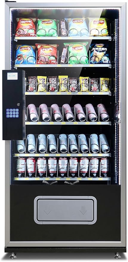 Generic G654W Cashless Large Refrigerated Combo Vending Machine with Nayax VPOS Touch Card Reader
