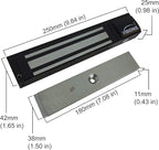 Visionis VS-VISML600LED-BL Indoor 600lbs Black Electromagnetic Lock with LED Sensor for Door Access Control