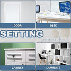 Melamine Edge Banding, 3 inch x 10ft roll of Veneer White Edge Banding Pre-glued, Real Wood Tape Banding for Cabinet Repair Furniture Restoration