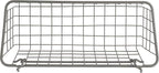 Spectrum Pegboard & Wall Mount Wire Basket Small (Industrial Gray) - Storage & Organizer for Garage, Tools, Shed, Home, Work Bench, Crafts, & More