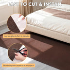 Marine Carpet,5 FT x 25 FT Brown Indoor Outdoor Carpet 0.2" Thick Boat Carpet with Water-Proof TPE Backing, Non-Slide Outdoor Marine Carpet Roll for Home, Patio, Porch, Deck