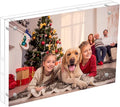 NIUBEE 4x6 Acrylic Picture Frame, Photo Frame 20% Thicker Block,Clear Frameless Acrylic Frames Double Sided,Magnetic frames for Desktop Display