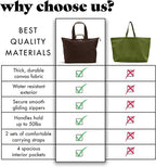 Fit & Fresh Large Beach Bag for Women - Extra Large Travel Tote With Pockets