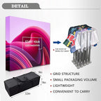 Customize Fabric Display Stand Trade Show Backdrop Portable Aluminum Pop Up Display Banner Backdrop with Collapsible Frame and Banner Set 7.5×7.5 FT