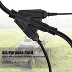 50FT 12/3 Outdoor Extension Cord, Heavy Duty 3-Outlet SJTW Indoor/Outdoor Three-Prong Power-Cord 12-Gauge Grounded 15-Amp 1875 Watts