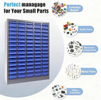 75 Drawers Parts Cabinet for Nuts, Bolts, Screws, Nut and Bolt Organizer with ABS Material Drawer, Bolt Bin Tool Storage Cabinet in Workshop, Garage, Office (75 Drawers)