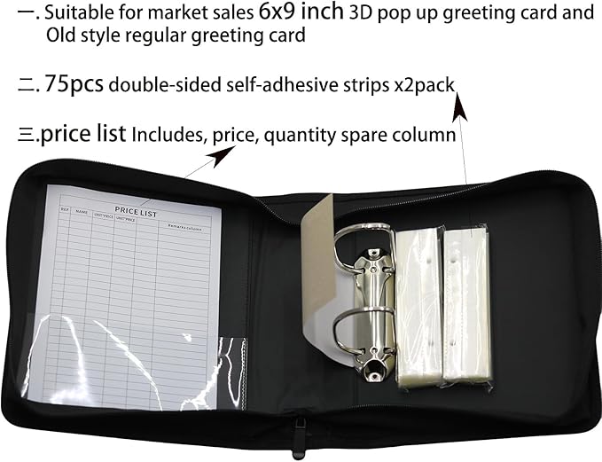 sale 3D pop up greeting card Display Album, for 6x9 inches Greeting Card Organizer Book for Retail, Store Events (pink)