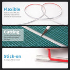 Art3d 20ft Outside Vinyl Corner Trim Peel and Stick for Tile and Wall Edges, Furniture Decoration Glittery Silver