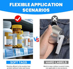 5000 Pieces of 58 kHz Acousto-Magnetic (AM) Security Tag Labels, Compatible with 58 kHz EAS Systems. Features Simulated Barcodes