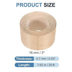 PATIKIL Red Oak Edge Banding, 3 in x 25 ft Wood Veneer Tape, Pre-glued Flexible