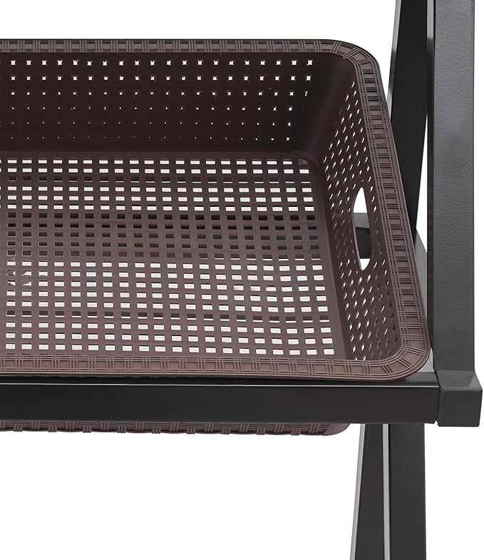 5 Tiers Retail Display Rack, Single Row Commercial Market Shelf Fruit and Vegetable Basket Stand Rack Set Snack Pantry Shelf Unit for Kitchen, Office, Store