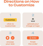 Custom Logo Decals & Stickers – Personalized Vinyl Business Signs – Waterproof Full Color Window & Wall Decal for Storefront, Office, Car, Door, Home
