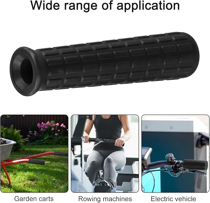 Rubber Handles for Wheelbarrow, 8-42mm Inner Diameter Wheelbarrow Handles Fit Most Wheelbarrows, Wheelbarrow Handle Grips Replacement(114 x 14mm)
