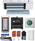 Tuya Smart Door Access Control System Kit, Waterproof Keypad Door Entry with 1200lb Magnetic Lock, Remote Control & App Unlock, Doorbell for Home & Office