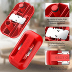 GSCIT Club Edge Banding Trimmer, Tungsten Carbide Blades Hand Planer Edge Bander for Burrs Edge Trim Planer Wood Scraper Edge Banding Tools Cutter for PVC ABS Melamine (Red)
