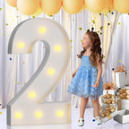 Imprsv 3FT Light Up Numbers Letters, Marquee for 2st 21st Birthday Decorations, Anniversary Party Decor, Mosaic for Balloons, Pre-Cut Foam Board Kit