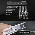 MOOCA 6 Tier Premium Acrylic Eyeglass Holder Stand, Sunglasses Orgaznizer, Sunglass Holder, Eyeglass Display, Eyewear Rack, Glass Display
