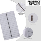 Time Card Holder, Time Card 28 Pockets Slots Wall Mounted Stacking Rack Holder for Employees, Payroll Recorders for Office Factory Supplies