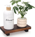 Small Kitchen Sink Soap Tray for Counter Bathroom Vanity Tray Wooden Risers for Kitchen Countertop Decor Dish Soap Dispenser Farmhouse Wood Pedestal Bathroom Organizer Accessories Decorative Trays