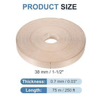PATIKIL Maple Edge Banding, 1-1/2 Inch x 250 ft Wood Veneer Tape Pre-glued Flexible Plywood Edge Banding with Hot Melt Adhesive for Furniture Restoration