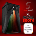 'Snap Studio' XL Portable Recording Booth | '#1 Vocal Booth' Rolling Stone | Record Crisp Dry Echo-Free Vocals at Home or On-The-Road | The Original & Best Studio Booth, Trusted By Singers & Voiceover