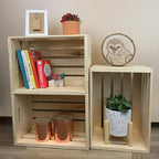Wilson Large Wooden Pine Crate for Storage and Decoration at Home, Office, Kitchen, Bedroom, and Retail (12.5"x9.625"x17.875") (Set of 3)