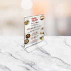 Azar 142710 5-Inch Width by 7-Inch Height Vertical Top Load Acrylic Sign Holder, 10-Pack