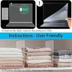 Acrylic Shelf Dividers for Closet Organization: 10" Tall x 12" Deep Closet Shelf Divider for Clothes Sweater Purse - Clear Closet Organizers and Storage Separators for Shelves, 5Pack