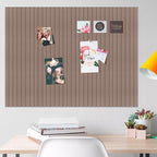 Large Felt Bulletin Board 35x47 Inch, 12pcs Peel and Stick Felt Wall Tiles Modern Push Pin Board for Wall Organization