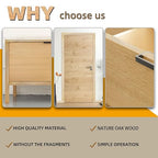 GSCIT Club Oak Edge Banding, 3/4 inch x 50ft roll of Veneer White Edge Banding Pre-glued Flexible Real Wood Tape for Cabinet Repair Furniture Restoration