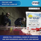 STARDUST Super Absorbent 1.5 Cu.Ft. Bag - Stardust Powder, Floor Dry Absorbent, Absorbent Powder, Bags for Spill Cleanup, Oil Dry Absorbent, Spill Absorber Cleaning Solution - Pack of 4