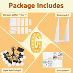imprsv Light Up Letters, 4FT Marquee Letters for Birthday Wedding Engagement Party Decor, Large Marquee G for Party Decoration Arch Kit Decorations