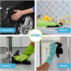 AIDEA Microfiber Cleaning Cloth Black 8PK, Microfiber Towels for Cars, Premium Car Cloths, Dusting Cloth Lint Free Cleaning Rags for SUVs, House, Kitchen, Window, Workshops,11.5×11.5"