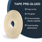 PATIKIL Birch Edge Banding, 1/2 Inch x 250 ft Wood Veneer Tape Pre-glued Flexible Plywood Edge Banding with Hot Melt Adhesive for Furniture Restoration
