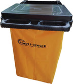 SIMPLI-MAGIC Janitorial Cart, 330 lbs Capacity – 3-Shelf Commercial Housekeeping Cleaning Cart on Wheels, 25 Gallon Bag with Lid – Stable, Smooth Movement